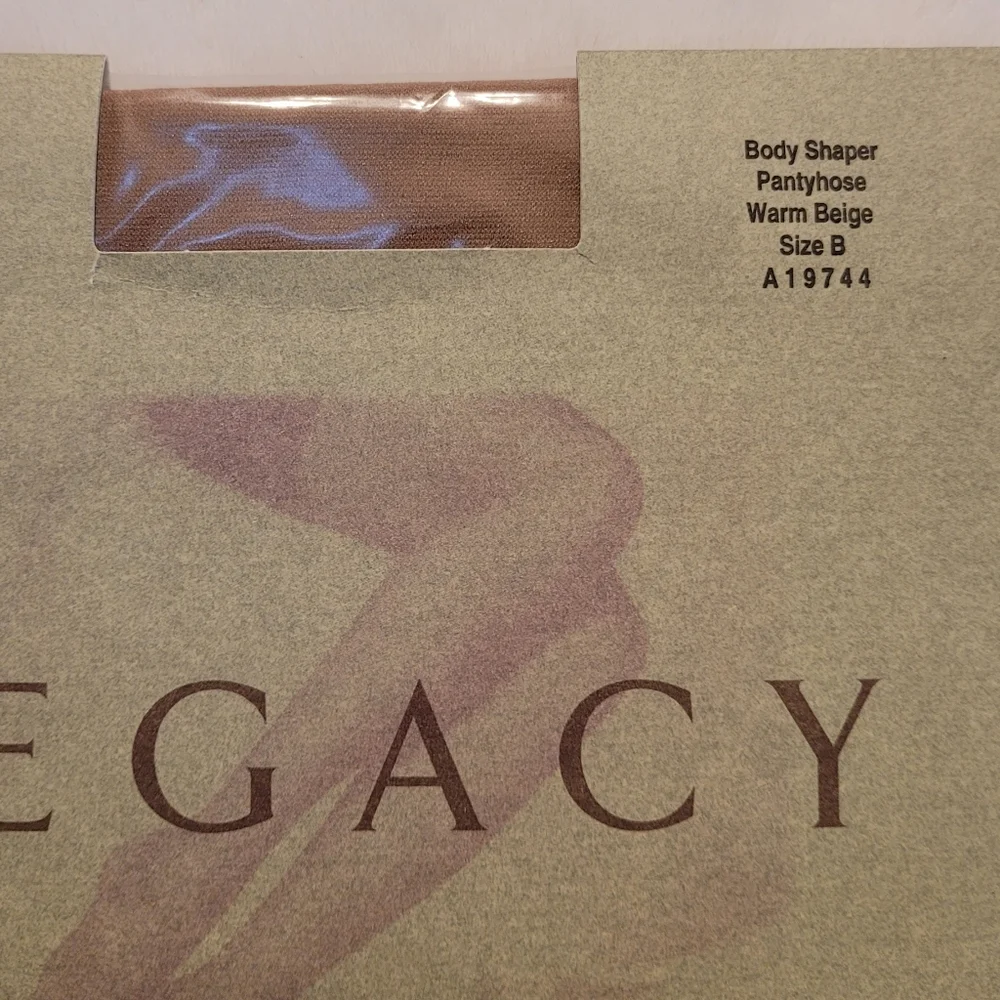 Legacy Legwear Body Shaper Pantyhose Size B Color Warm Beige New In Box